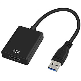 Cáp chuyển USB ra HDMI có âm thanh UTH1080 - FullHD (Đen)