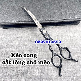 Kéo cong cắt tỉa lông chó mèo cao cấp JAGUAR 6.0