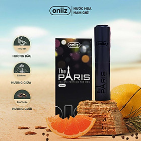 Oniiz Scent - Nước hoa nam giới THE PARIS ngọt ngào tinh tế - Lưu hương toàn thân, thơm cực lâu - Chai xịt 10ml