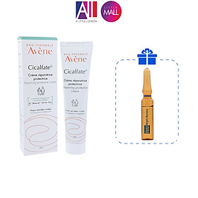 Kem phục hồi làm lành da Avene Cicalfate Cream 15ml/40ml TẶNG Ampoule chống lão hóa Martiderm
