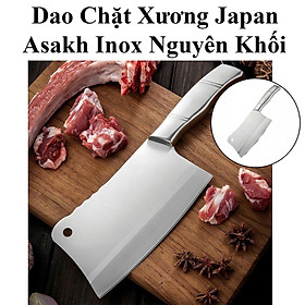 Mua Dao Chặt Xương Japan Asakh Inox Nguyên Khối Cao Cấp