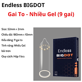Bao cao su Feelex Bigdot Gân Gai Bi lớn nhiều gel bôi trơn, Hộp 1 bcs