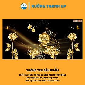 Mua Tranh Dán Tường 3D Gia Phạm Phòng Khách  Phòng Ngủ Hoa Hồng Có Sẵn Keo - Nhận Đặt Kích Thước Theo Yêu Cầu