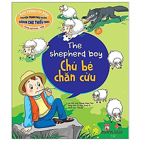 Hình ảnh sách Truyện Tranh Ngụ Ngôn Dành Cho Thiếu Nhi Song Ngữ Anh-Việt - Chú Bé Chăn Cừu