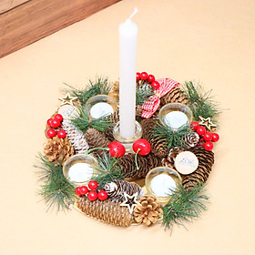 Mua Khay để nến sang trọng (kèm sẵn nến) trang trí giáng sinh noel