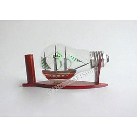 Mua Thuyền buồm bằng gỗ trong bóng đèn (thuyền Galleon xanh lá)