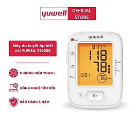 Hình ảnh [Giọng nói Tiếng Việt] Máy đo huyết áp điện tử bắp tay YUWELL 620B 