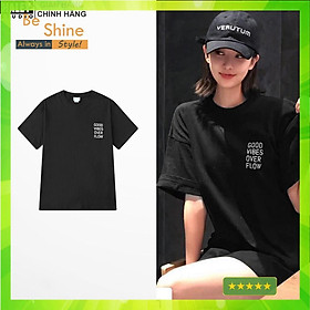 Hình ảnh Áo Thun Unisex Form Rộng Nam Nữ Good over flow DCT phong cách ULZZAG TN282 Haley - Beshine Store