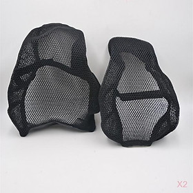 4x Seat Cover Cooling 3D Mesh Cushion Pad For BMW R1200GS R1200RS 2013-2018