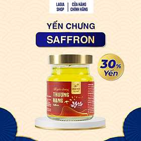 LAGIA Nest - Yến Chưng Saffron - 30% Yến và 0.9mg Saffron (Từ 1-2 sợi) - Bổ Sung Collagen và Lysine - 70ml - Không Hộp