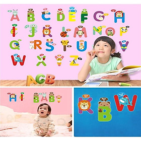 Decal dán tường Bảng chữ cái ngộ nghĩnh tiếng anh