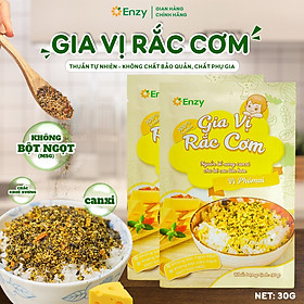 Gia vị rắc cơm cho bé Enzy, Không Bột Ngọt, Phụ Gia, Thuần Tự Nhiên, Vị Rau Củ Gói 30g