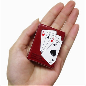  Bộ bài tây mini 52 lá 38x53 mm giá rẻ chơi bài tiến lên, xì lát ngày tết cực vui nhộn bài poker phiên bản nhỏ xinh