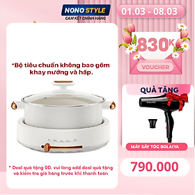 Hình ảnh [Nhập CECAMP30KD1 giảm 30K] Nồi Lẩu Điện Đa Năng Nonostyle DRG-J50E (5L) - Hàng Chính Hãng