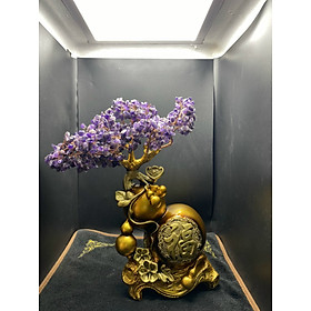 Mua Cây Tài Lộc Hồ Lô Đá Vụn Thach Anh - Cao 35cm Ngang 37cm
