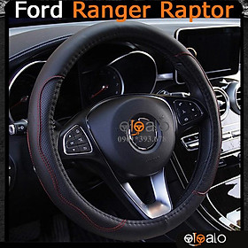 Bọc vô lăng volang xe Ford Ranger Raptor da PU cao cấp BVLDCD - OTOALO