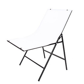 Ghế xếp chụp sản phẩm lấy sáng chuyên nghiệp StudioChair 60x100cm kèm phông nền trắng nhựa PVC