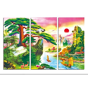 Tranh Treo Tường Hiện Đại Phòng Khách - Sơn Dầu T3M---11146