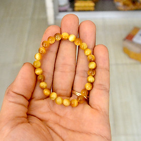 Vòng tay chuỗi đá phong thủy mắt hổ vàng