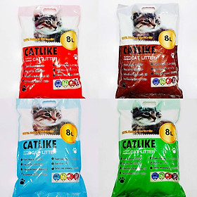Cát Vệ Sinh Cát Đất Sét Cho Chó Mèo Cat Like 4 Mùi Hương Túi 8L