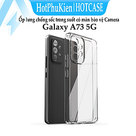 Ốp lưng silicon chống sốc trong suốt cho Samsung Galaxy A73 5G hiệu HOTCASE (siêu mỏng 0.6mm, độ trong tuyệt đối, chống trầy xước, chống ố vàng, tản nhiệt tốt) - Hàng nhập khẩu