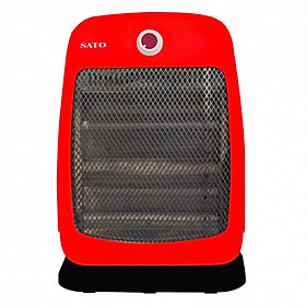 Quạt Sưởi SATO ST-QS2B(D) 2 bóng (màu đỏ) - Hàng chính hãng