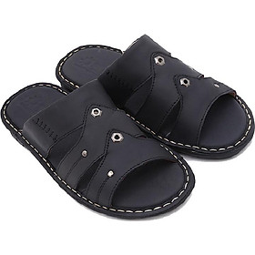 Dép nam Huy Hoàng màu 3 quai màu đen HT7778