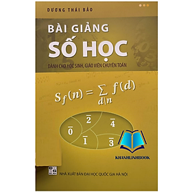 Hình ảnh Sách - Bài giảng số học (PV)