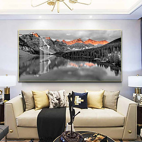 Mua Tranh mica cao cấp Phong cảnh núi sông tối giản - MK051