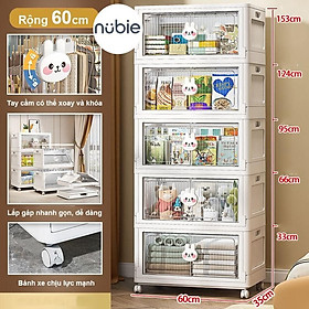 Mua Tủ đựng đồ gấp gọn hoạt hình  tủ nhựa đựng đồ lắp ghép xếp gọn ngang 60cm  không cần lắp đặt  khả năng chịu tải mạnh