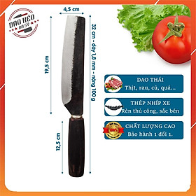 Mua Dao Thái Bé Nhíp Xe  Thái Thịt  Thái Rau  Gọt Hoa Quả  Dao Đa Sỹ Rèn Từ Thép Nhíp Xe Siêu Bền  Cán Gỗ Chắc Chắn - D9