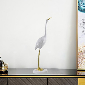 Home Crane Statues, Standing Resin indoor Statue Various Size Bird Art for
