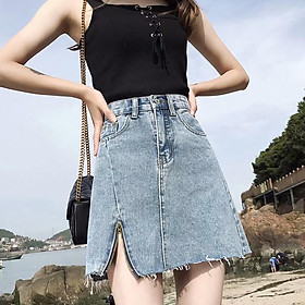 Chân váy ngắn khóa kéo trước CV0305  Thời trang công sở KK Fashion