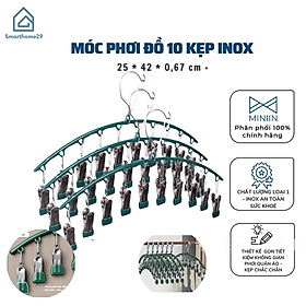 Mua Móc Treo Đồ Lót Khăn Tất 10 Kẹp Inox  Móc Kẹp Phơi Quần Ao Đa Năng Tiết Kiệm Diện Tích  Chất Liệu Không Gỉ - HÀNG CHÍNH HÃNG MINIIN
