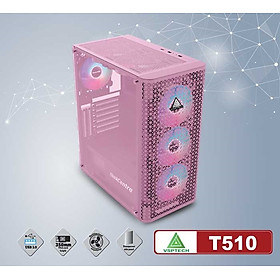 Mua Case VSPTECH T510 Full ATX (Black-Pink) - NTH - Hàng Nhập Khẩu