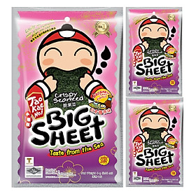 Hộp 12 gói Snack rong biển Tao Kae Noi Big Sheet vị Nhật Bản (4g)