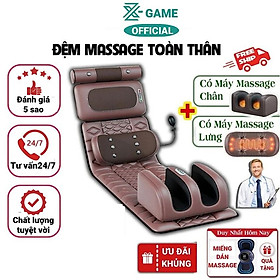 Đệm nệm mat xa toàn thân cao cấp thế hệ mới sử dụng nhiệt hồng ngoại massage cổ, vai, gáy, lưng, chân có thể nằm, ngồi để mát xa giảm nhức mỏi hiệu quả phù hợp với mọi lứa tuổi