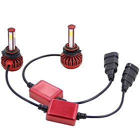 1Pair 80W COB LED Car Headlight Kit HB3/9005/H10 6000K 8000LM Fog Bulbs HID Lamp