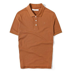 Áo Thun Polo Nam Cổ Bẻ Nâu BY COTTON Brown Basic Polo