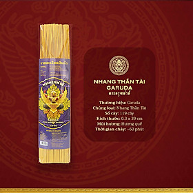 Mua Nhang Thần Tài Garuda Thái Lan  hương quế  ít khói  cuộn tàn đồng xu vàng tài lộc