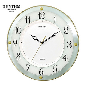 Mua Đồng hồ treo tường Nhật Bản Rhythm CMG876NR18 Kt 31.5 x 4.5cm  625g Vỏ nhựa. Dùng Pin.