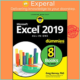 Sách - Excel 2019 All-in-One For Dummies by Greg Harvey (US edition, paperback)