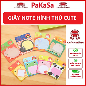 Giấy Note Hình Thú Dễ Thương Nhiều Hình Kute - Hàng chính hãng PaKaSa (Màu , mẫu giao ngẫu nhiên)