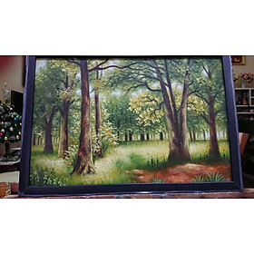 Mua Tranh Treo Tường (Sơn Dầu Vẽ Tay 100%) - Một Góc Rừng 40x60cm