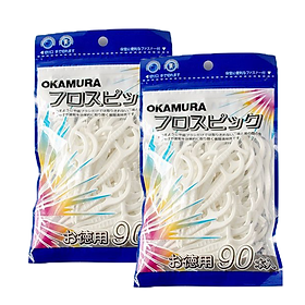 Combo 2 gói tăm chỉ nha khoa cao cấp Nhật bản - Okamura