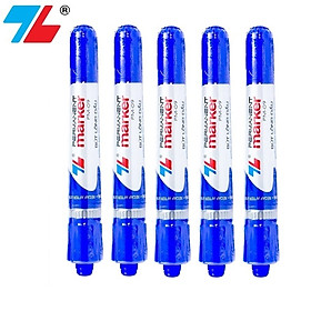 Combo 5 cây bút lông dầu Thiên Long PM-09 - Xanh