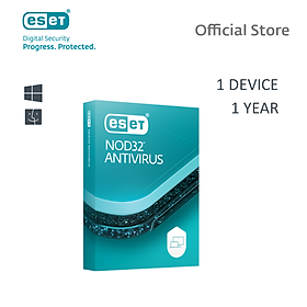 Phần mềm diệt Virus Eset Nod32 Antivirus 1 User 1 Year - Bản quyền 1 Máy/1 Năm - Hàng Chính Hãng
