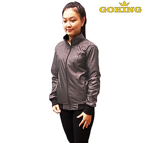 Mua Áo khoác dù nữ GOKING 2 lớp, trong lót vải cách nhiệt chống nóng và giữ ấm cơ thể - Đen - L < 65kg tại GOKING Mua Áo Khoác Dù Nữ Goking 2 Lớp, Trong Lót Vải Cách Nhiệt Chống Nóng Và Giữ Ấm Cơ Thể - Đen - L < 65Kg Tại Goking