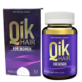 Thực Phẩm Chức Năng Viên Bổ Tóc Cho Nữ Qik Hair For Women Hộp 30 viên