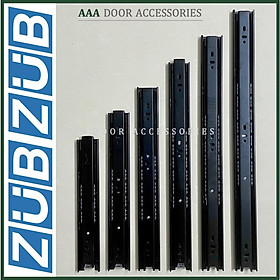 Mua Bộ 2 thanh ray trượt hộc tủ màu ĐEN - Ray trượt 3 bi 3 tầng ngăn kéo tủ bản 42mm